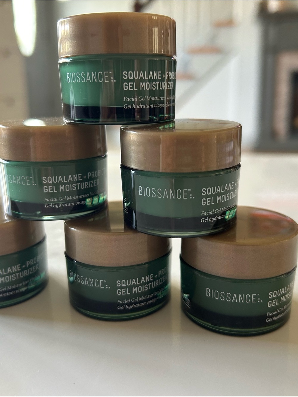 Biossance Squalane + Probiotic Gel Moisturizer — Green with Gold Lid